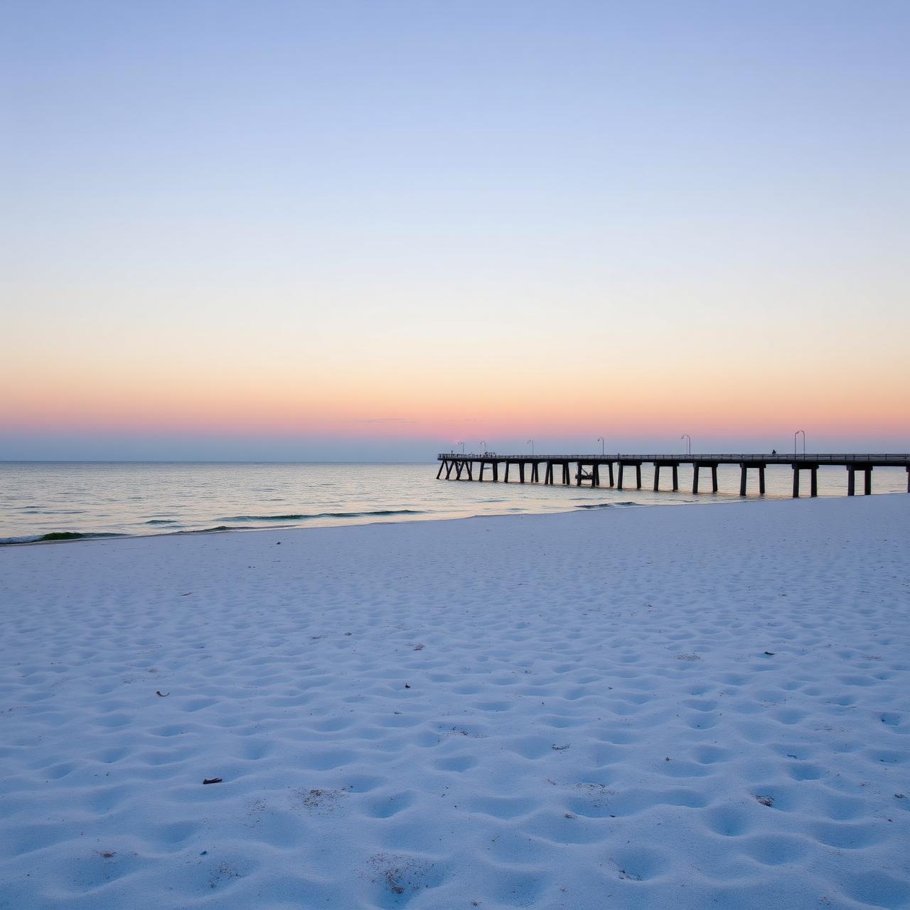 White-sand Henderson Point beach along the Mississippi Gulf Coast